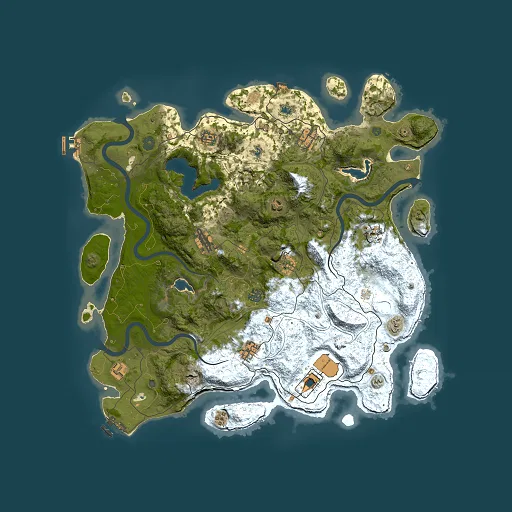 Rust map seed 1425879247, 4500x4500m top-down preview