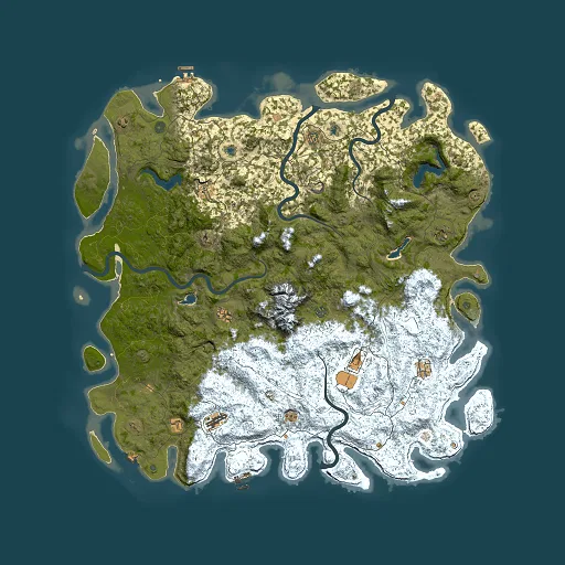 Rust map seed 1151891646, 6000x6000m top-down preview
