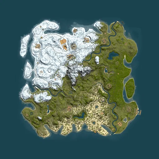 Rust map seed 45512857, 5500x5500m top-down preview