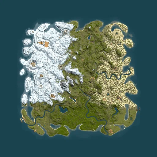Rust map seed 1264052333, 6000x6000m top-down preview