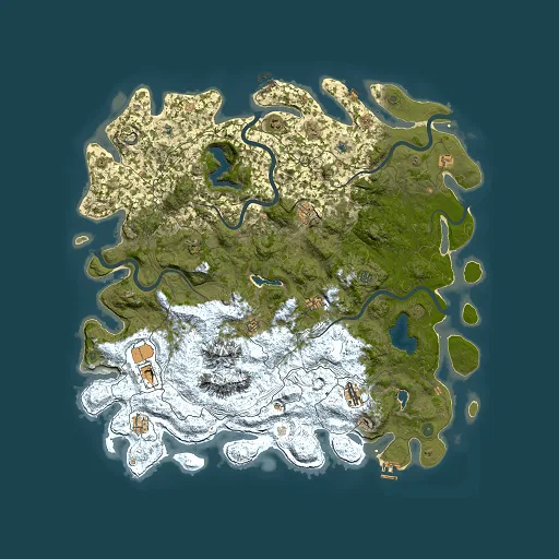 Rust map seed 11955908, 5500x5500m top-down preview