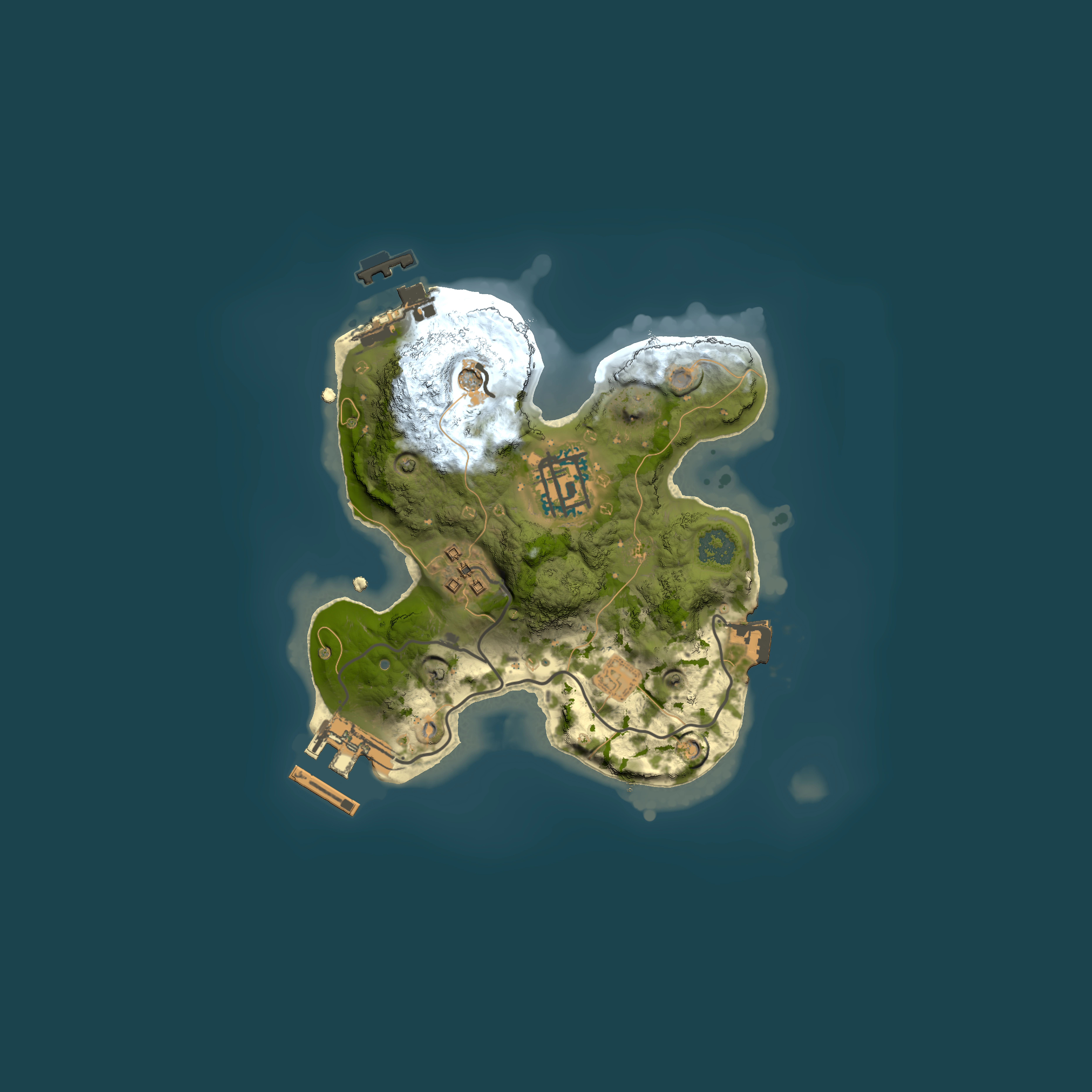 Full top-down render of Rust map seed 41079231, 2000x2000m