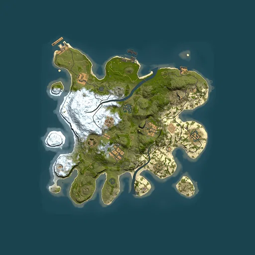 Rust map seed 748452138, 3000x3000m top-down preview