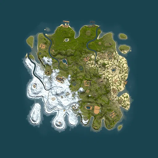 Rust map seed 673855314, 4000x4000m top-down preview