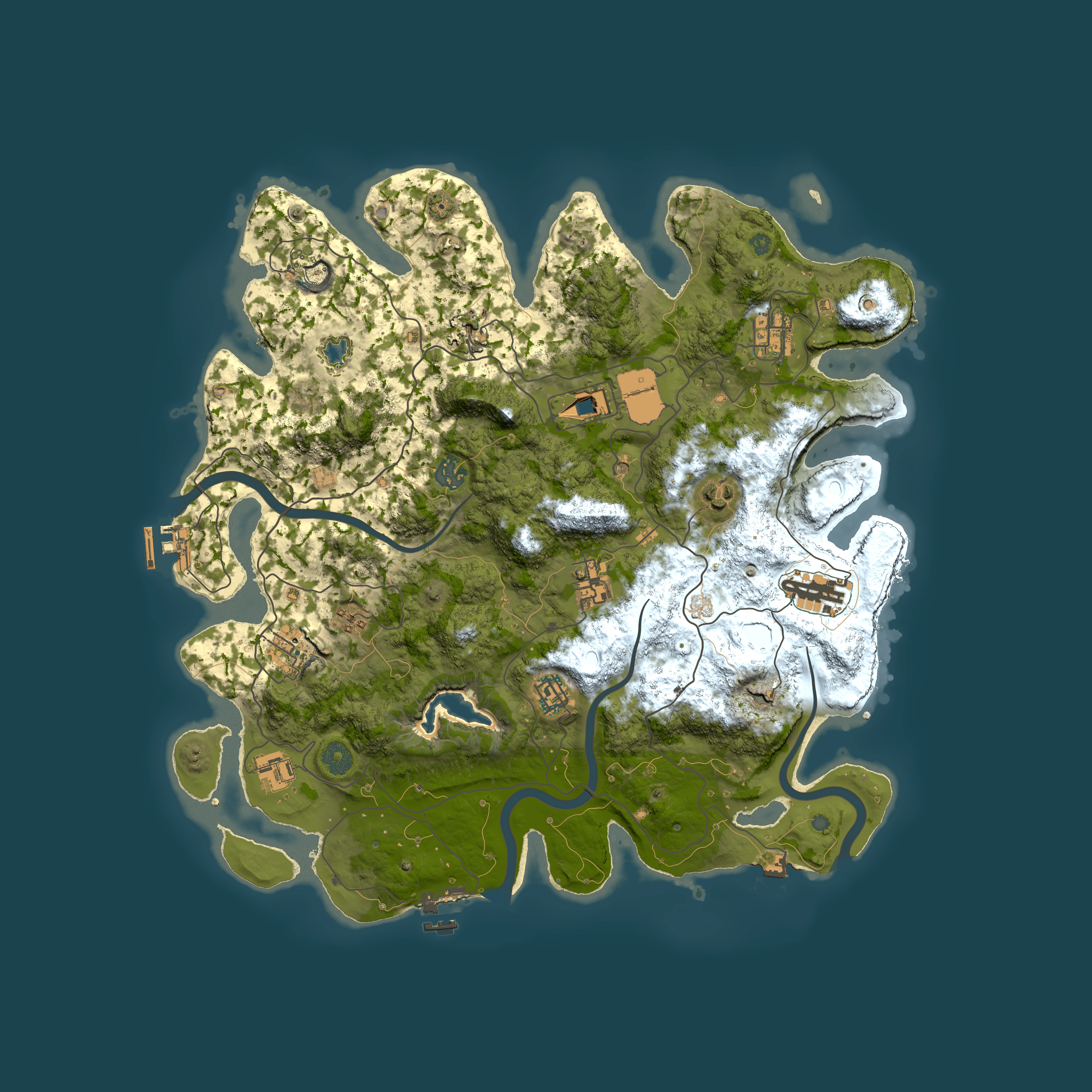 Full top-down render of Rust map seed 780713348, 4000x4000m