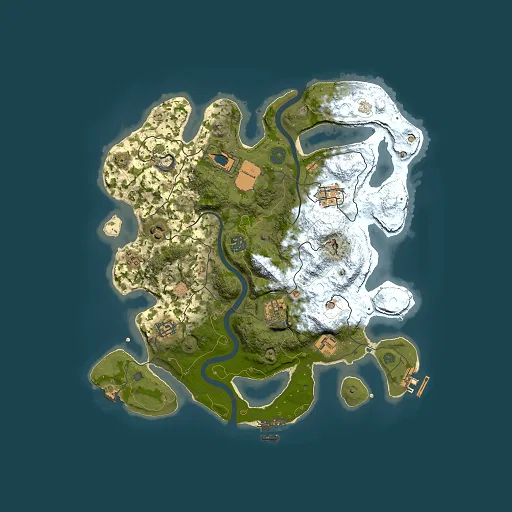 Rust map seed 1304049161, 3500x3500m top-down preview