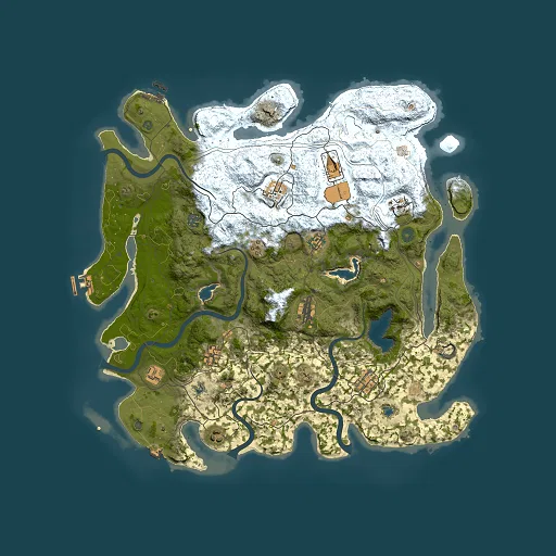 Rust map seed 247654719, 4500x4500m top-down preview