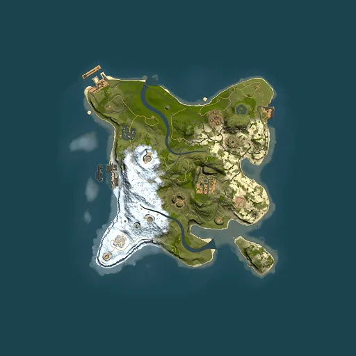 Rust map seed 376201979, 2500x2500m top-down preview