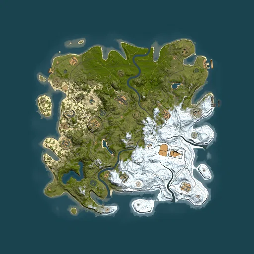 Rust map seed 1297125523, 4500x4500m top-down preview