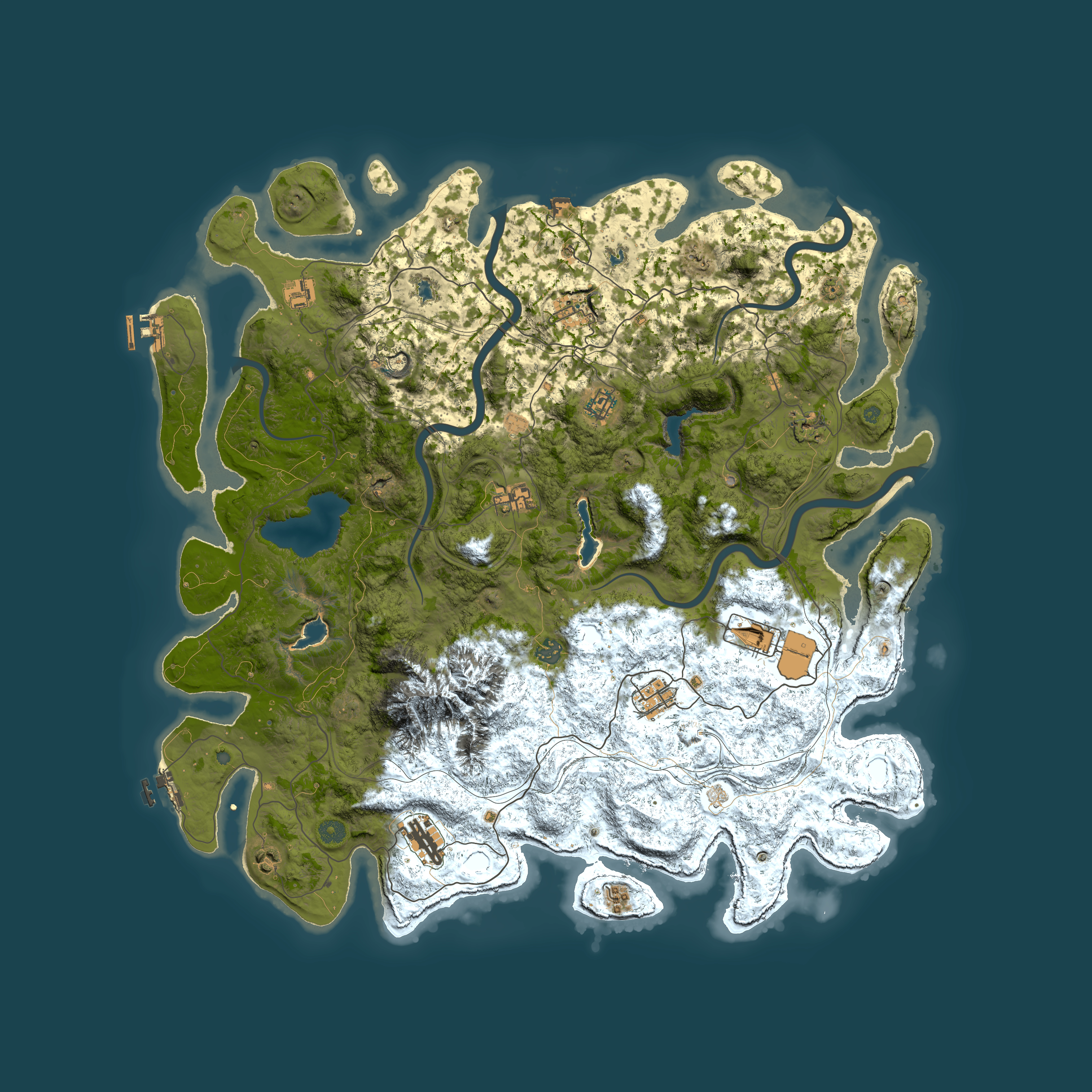 Full top-down render of Rust map seed 1633741325, 5000x5000m