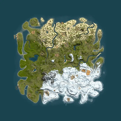 Rust map seed 1633741325, 5000x5000m top-down preview