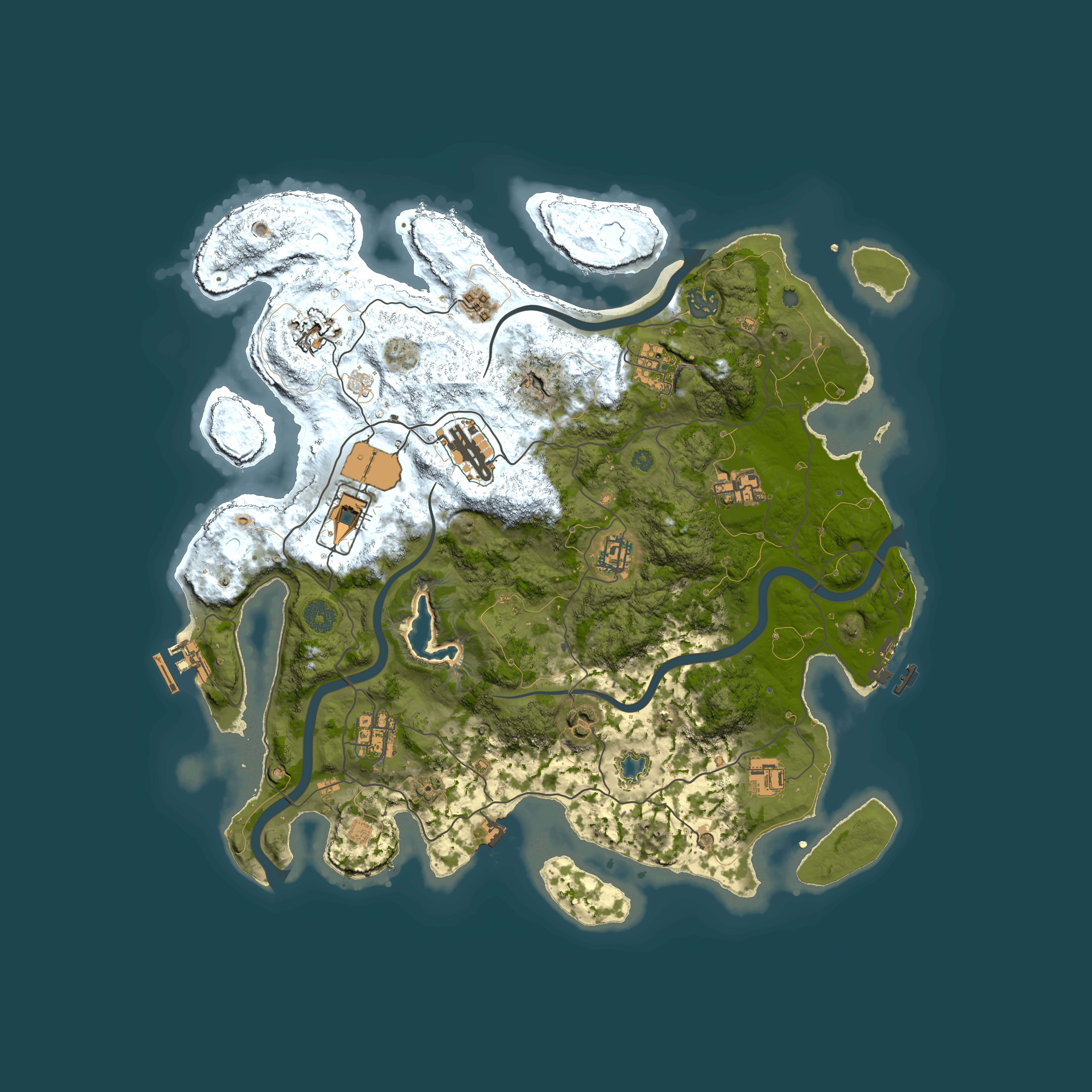 Full top-down render of Rust map seed 55283731, 4000x4000m