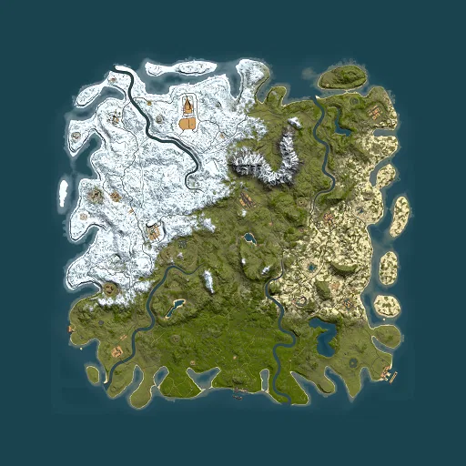 Rust map seed 2033507530, 6000x6000m top-down preview