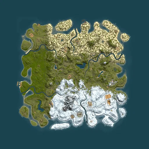 Rust map seed 1981558245, 5500x5500m top-down preview