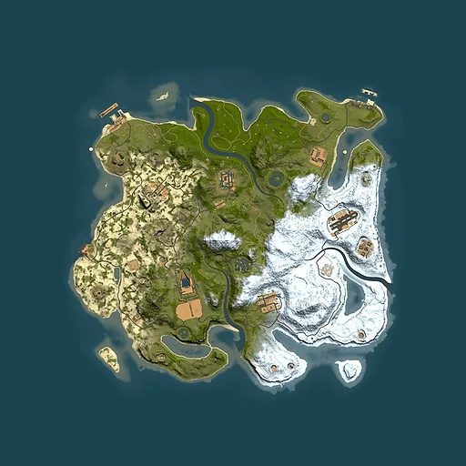 Rust map seed 1830065224, 3500x3500m top-down preview