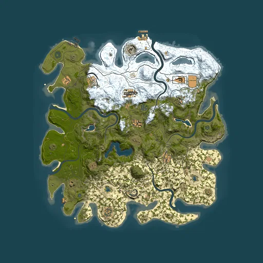 Rust map seed 1807253200, 4500x4500m top-down preview