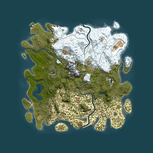 Rust map seed 1339165508, 5000x5000m top-down preview