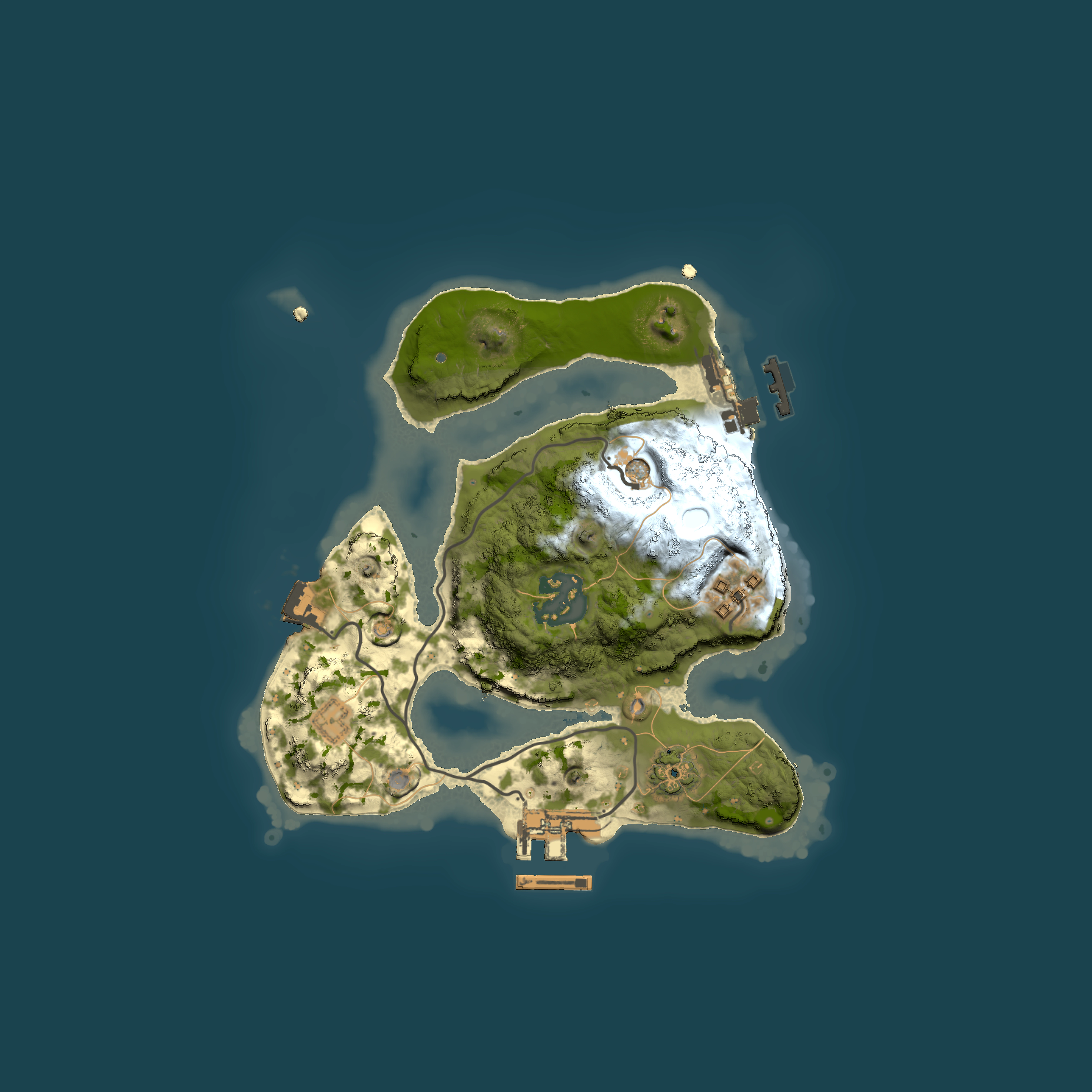 Full top-down render of Rust map seed 686287919, 2000x2000m