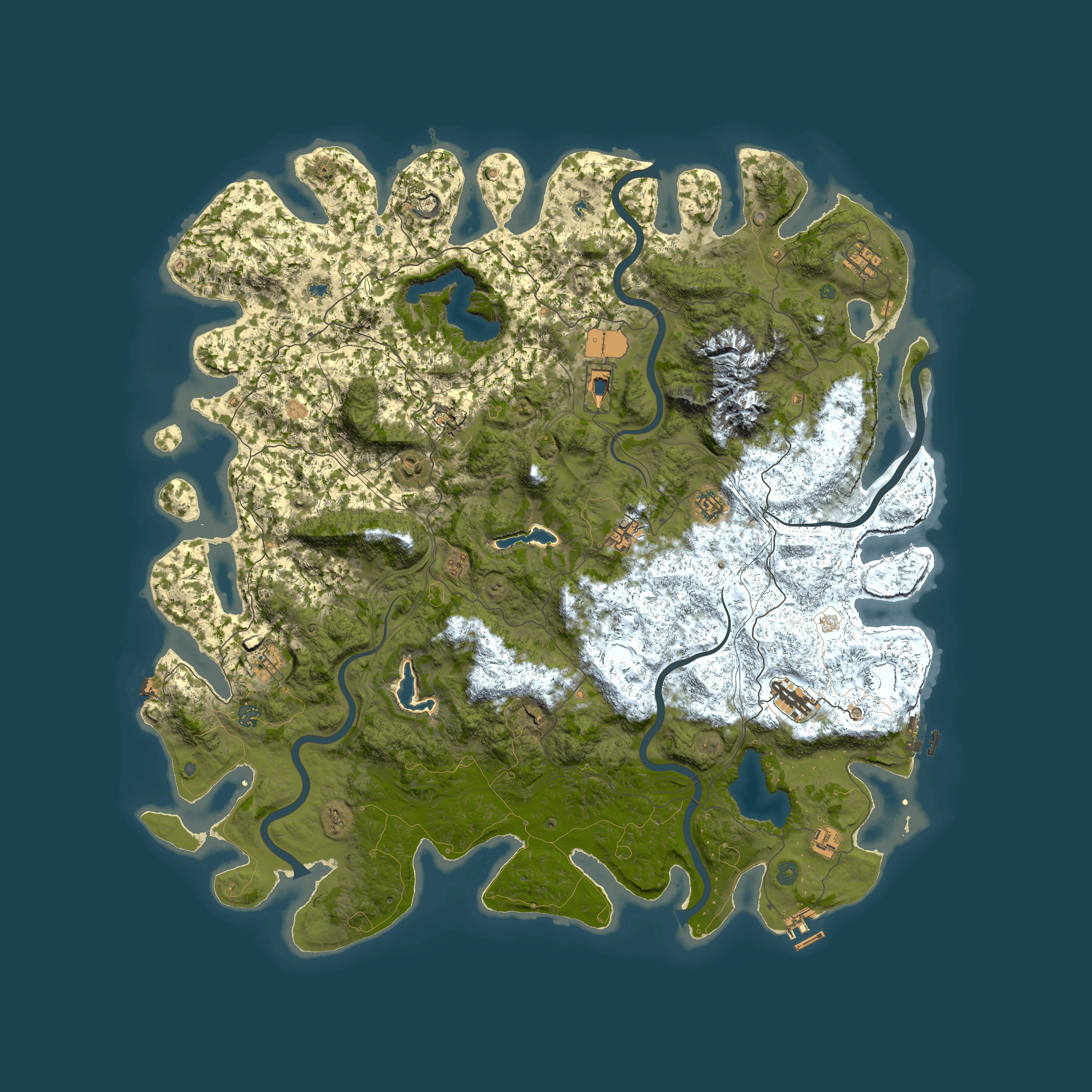 Full top-down render of Rust map seed 2104064644, 5500x5500m