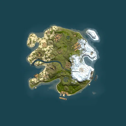 Rust map seed 1448907048, 2500x2500m top-down preview