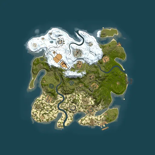 Rust map seed 1697211030, 3500x3500m top-down preview