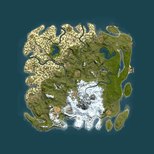 Rust map seed 1544816995, 5000x5000m top-down preview