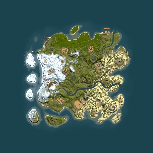 Rust map seed 891272468, 3500x3500m top-down preview