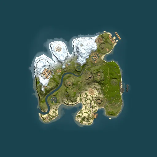 Rust map seed 1421161955, 2500x2500m top-down preview
