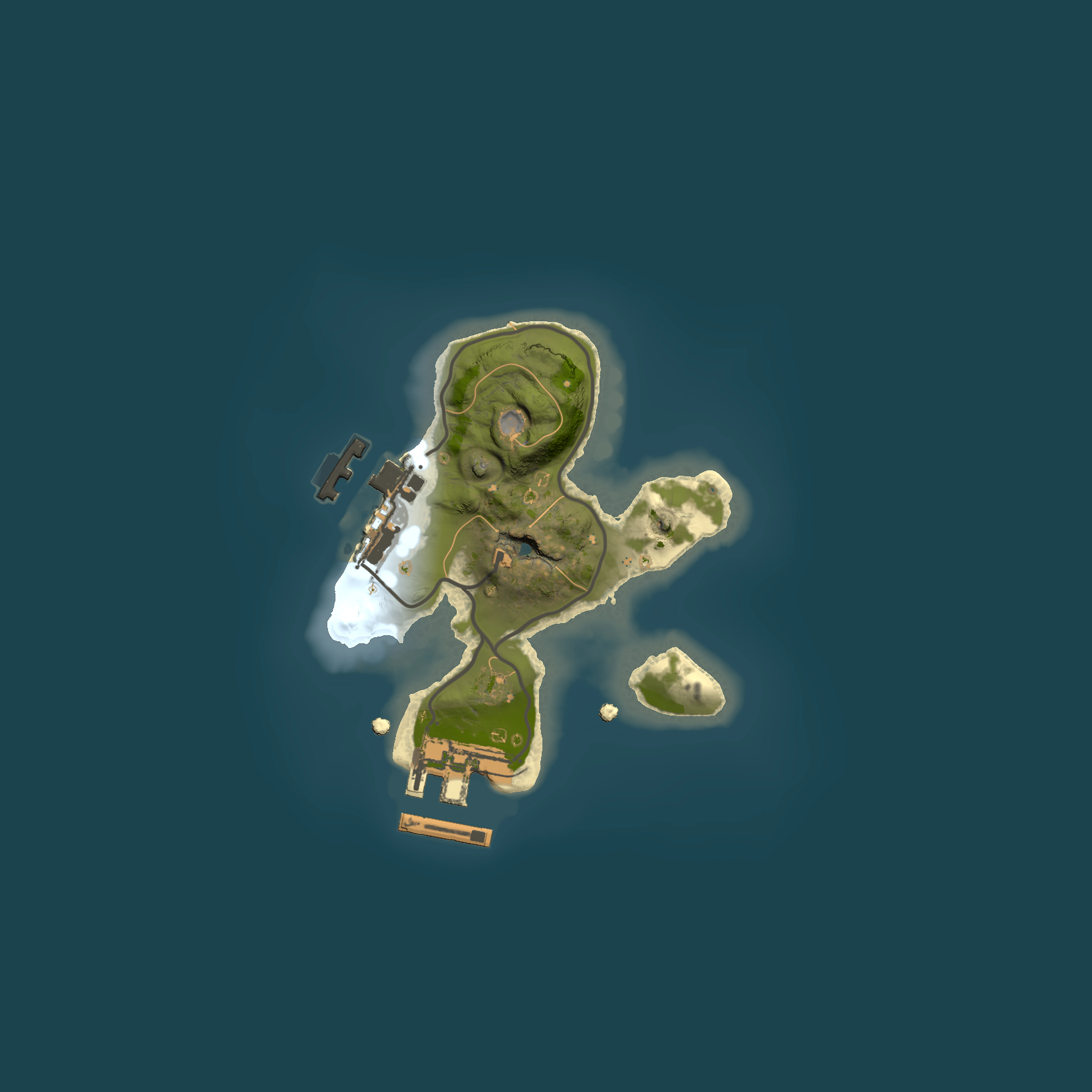 Full top-down render of Rust map seed 147682865, 1500x1500m