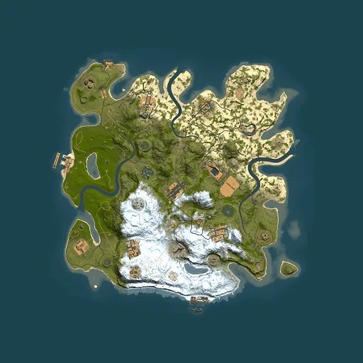 Rust map seed 348246307, 3500x3500m top-down preview