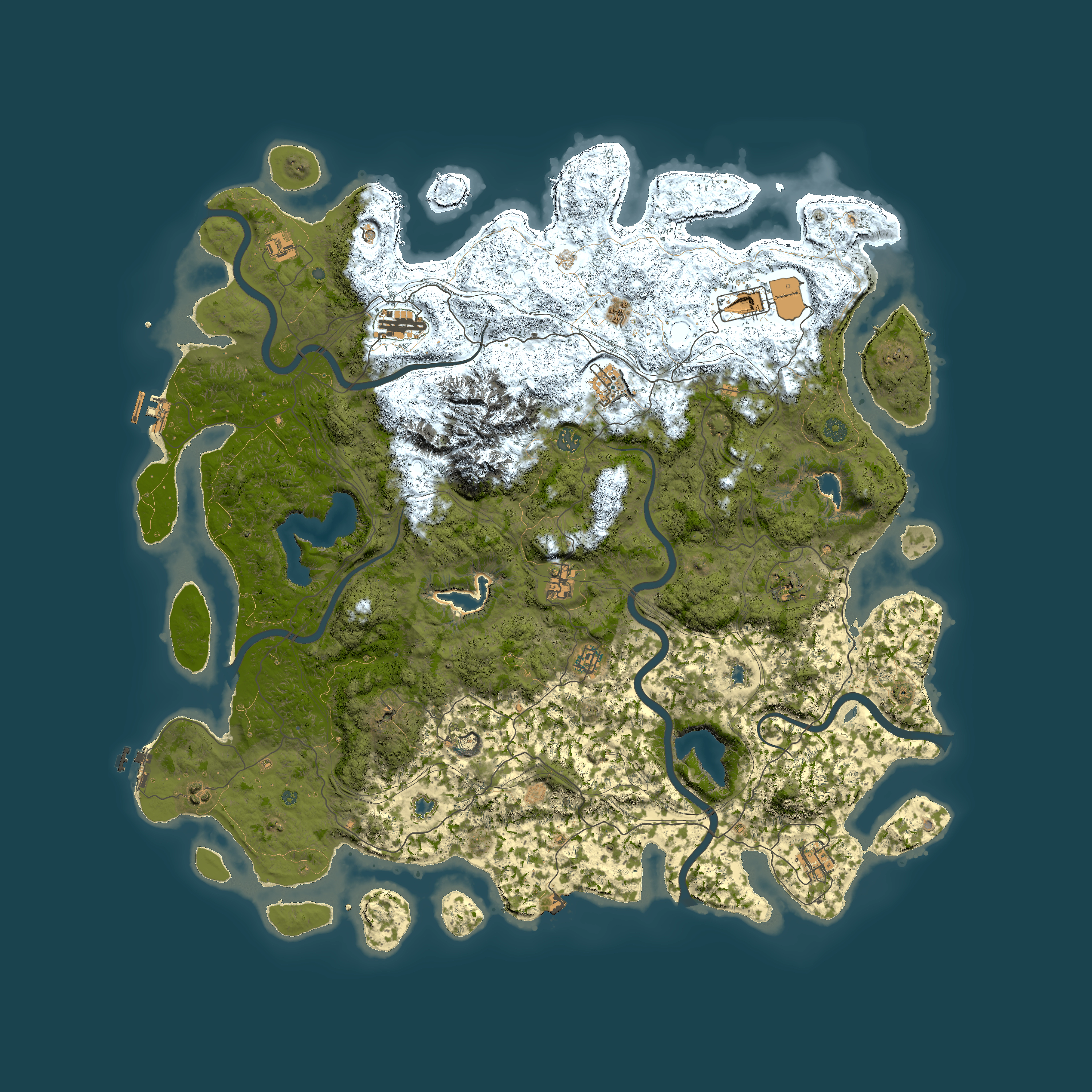 Full top-down render of Rust map seed 1379753532, 5500x5500m