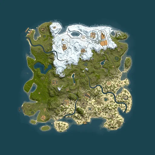 Rust map seed 1477389984, 4500x4500m top-down preview