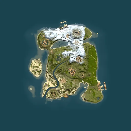Rust map seed 1136299999, 2500x2500m top-down preview