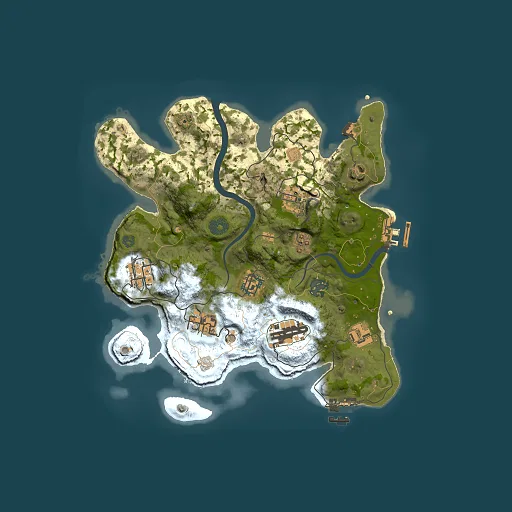 Rust map seed 48099924, 3000x3000m top-down preview