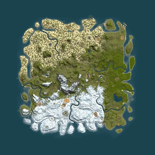 Rust map seed 1466335138, 6000x6000m top-down preview