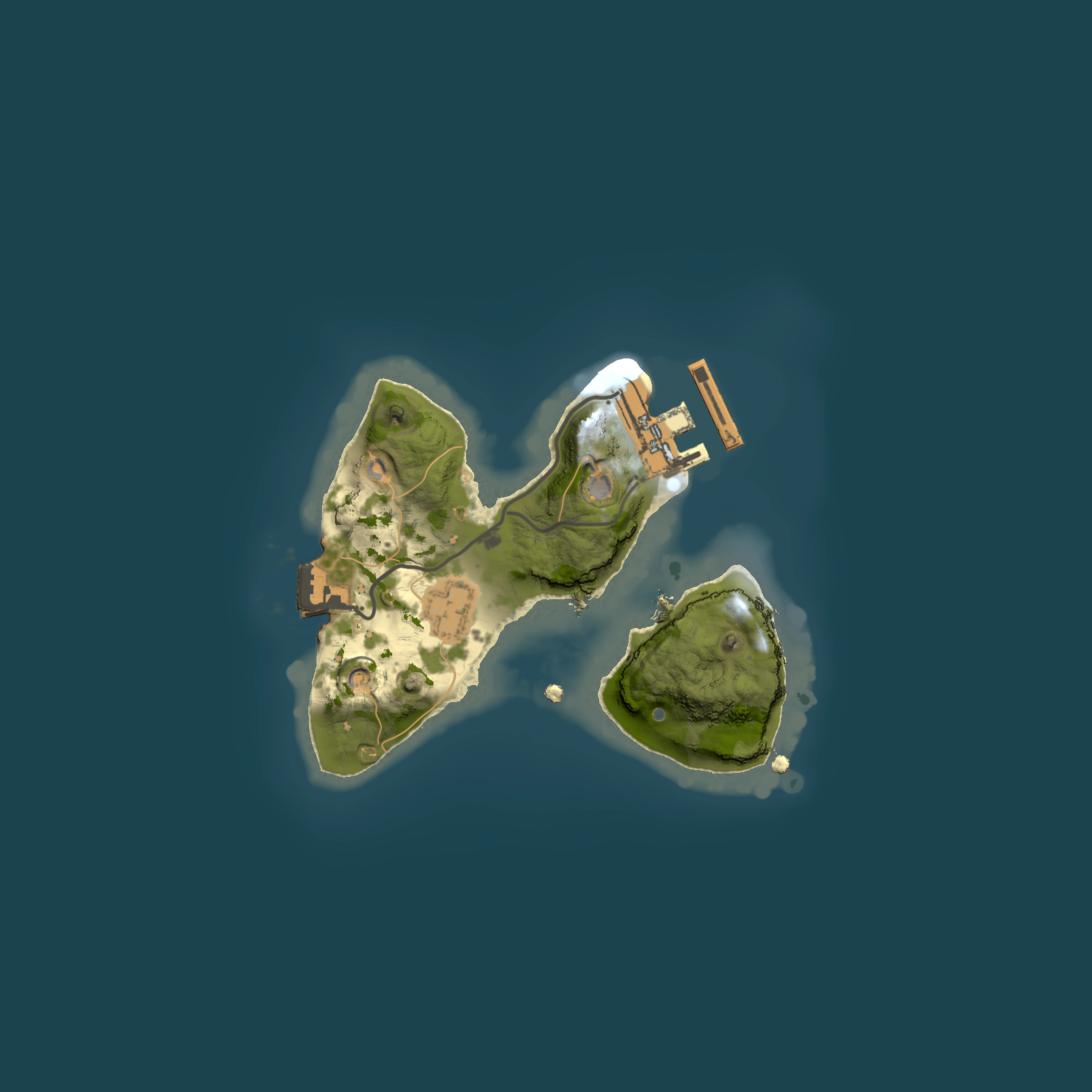 Full top-down render of Rust map seed 872829315, 1500x1500m