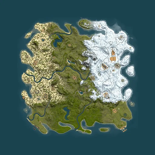 Rust map seed 1536601807, 5500x5500m top-down preview