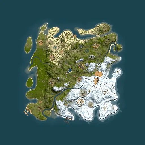 Rust map seed 7128880, 4000x4000m top-down preview
