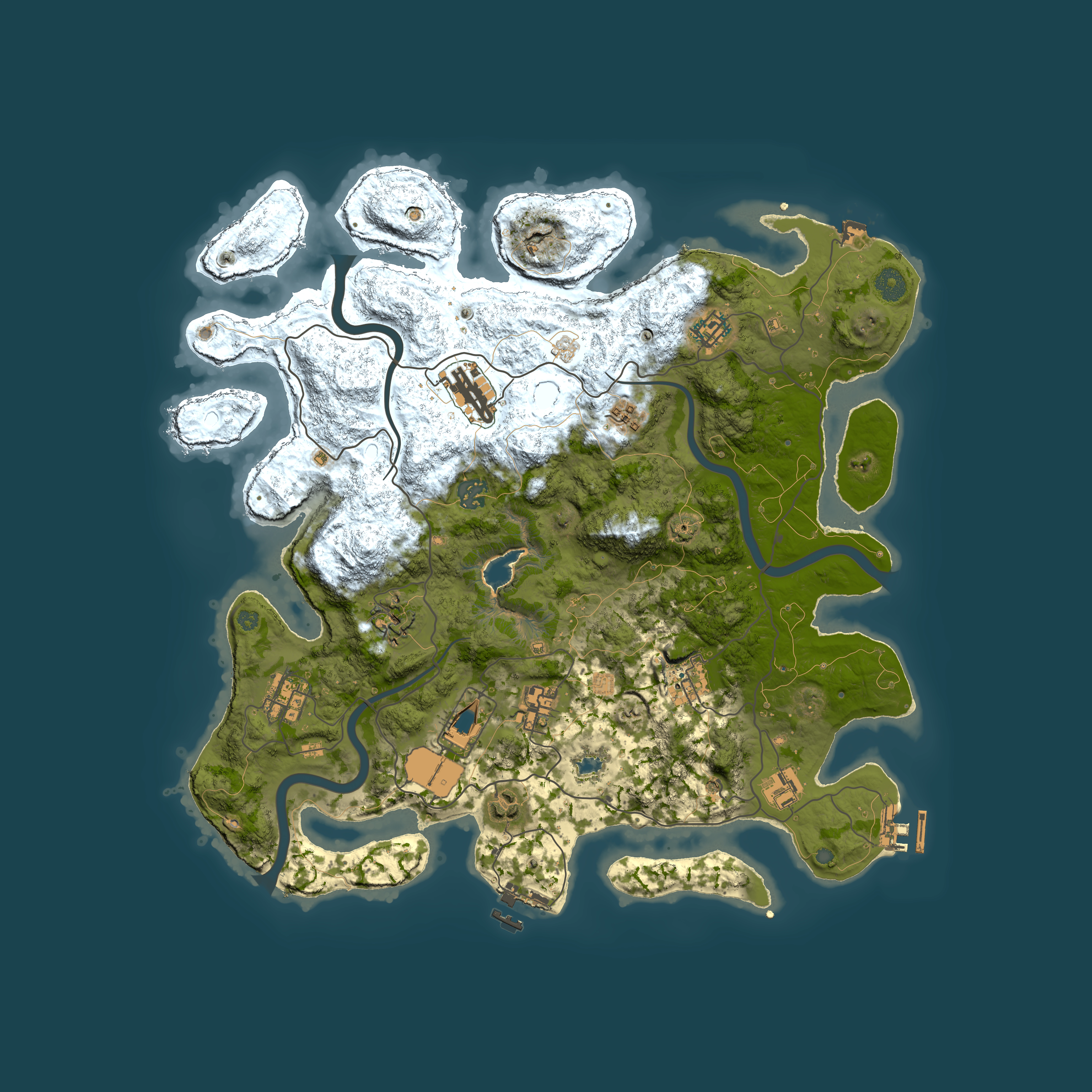 Full top-down render of Rust map seed 41180658, 4000x4000m