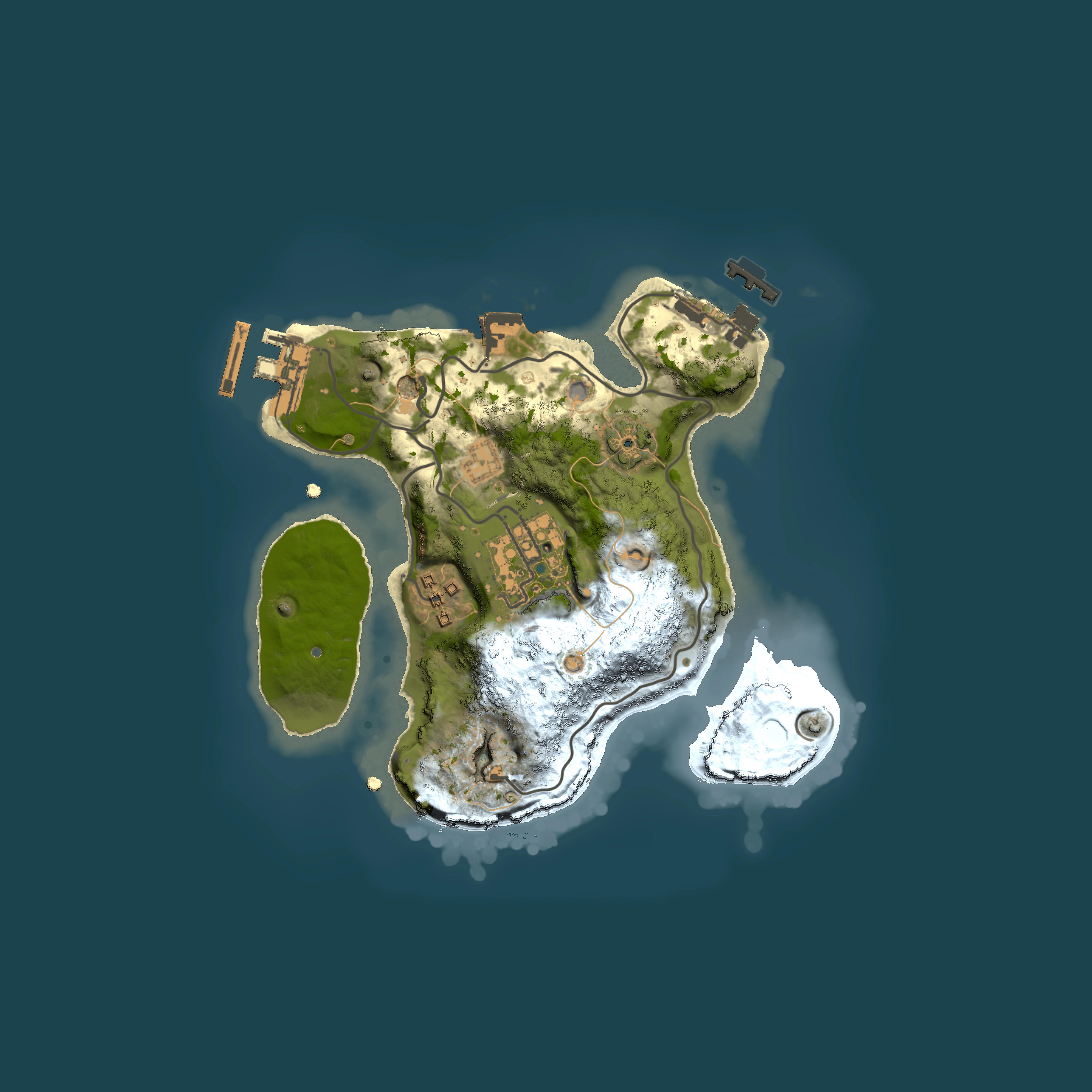 Full top-down render of Rust map seed 1162691181, 2000x2000m