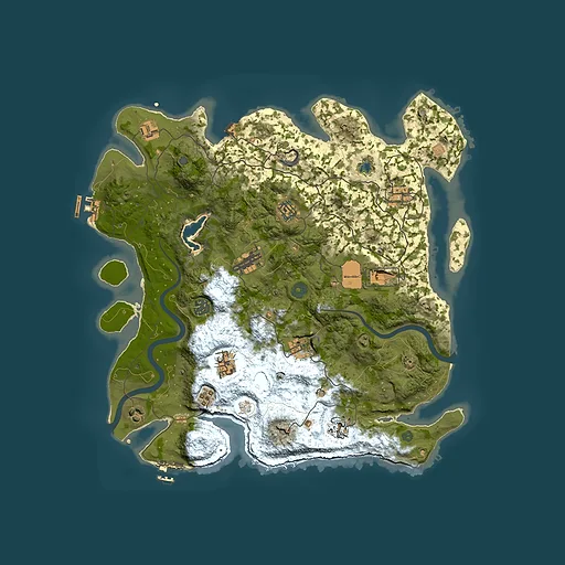 Rust map seed 126978196, 4000x4000m top-down preview