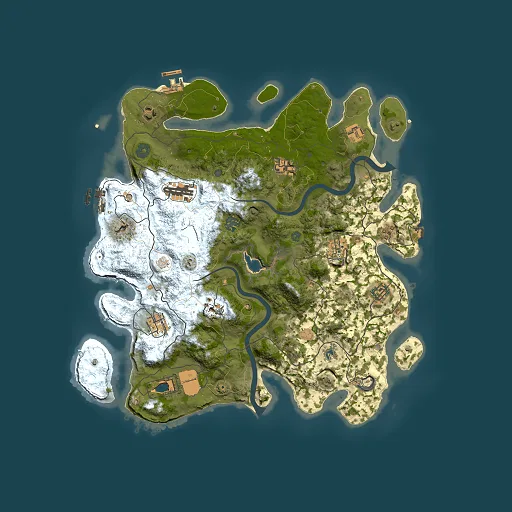 Rust map seed 779355332, 4000x4000m top-down preview