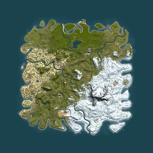 Rust map seed 578983774, 6000x6000m top-down preview