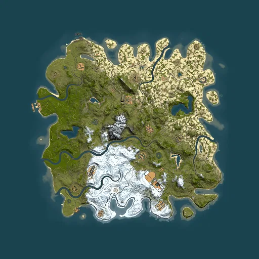 Rust map seed 513669127, 5000x5000m top-down preview