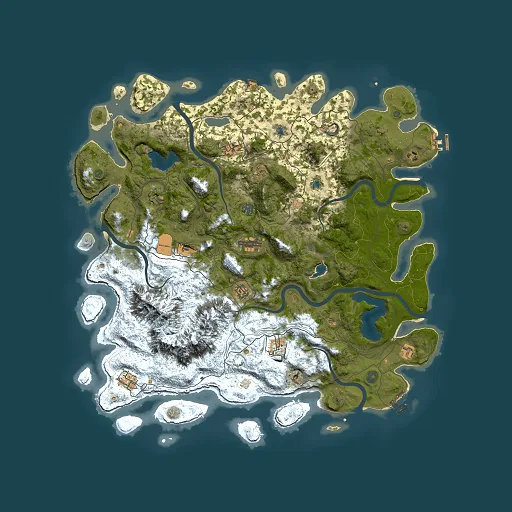 Rust map seed 1621277518, 5000x5000m top-down preview
