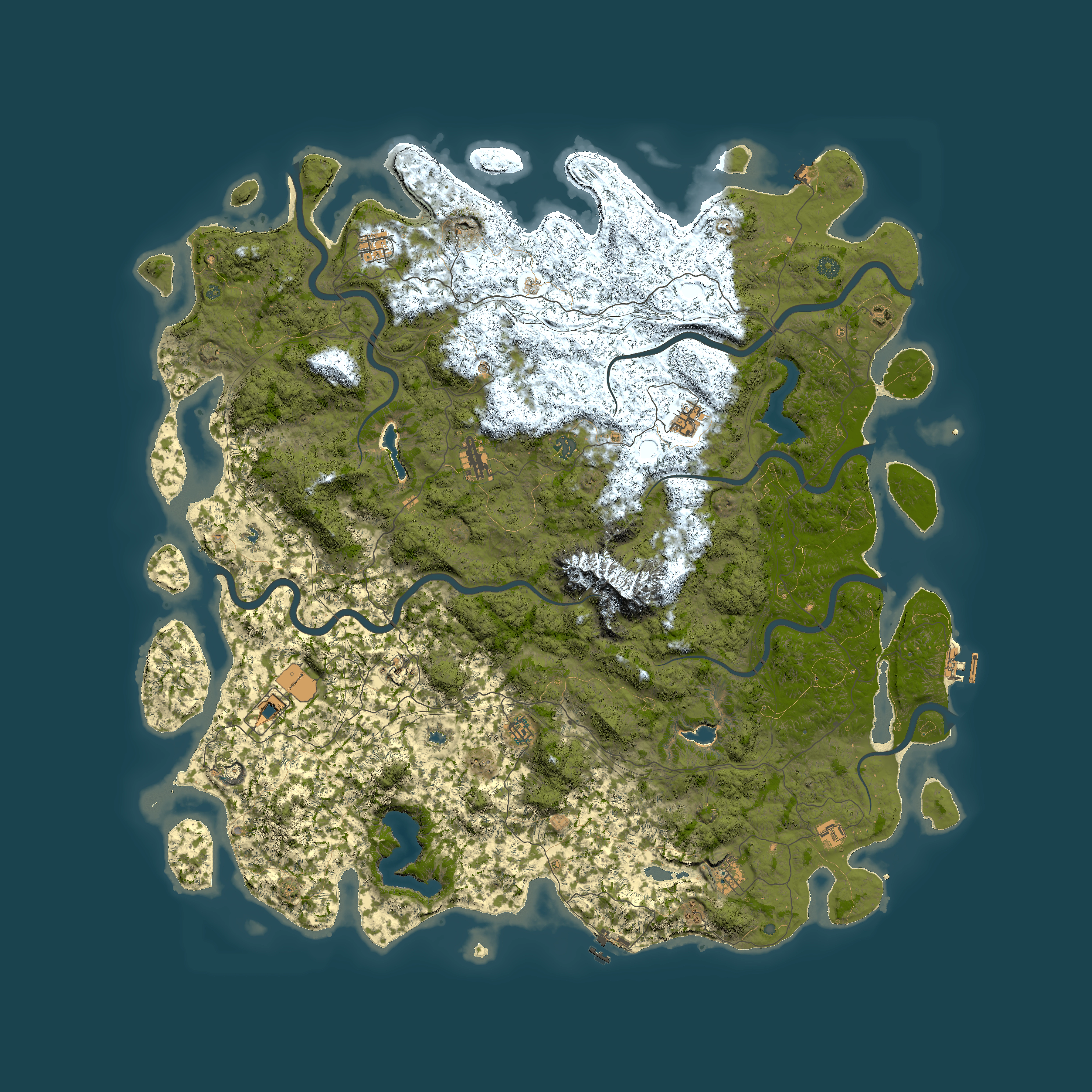 Full top-down render of Rust map seed 1642776369, 6000x6000m