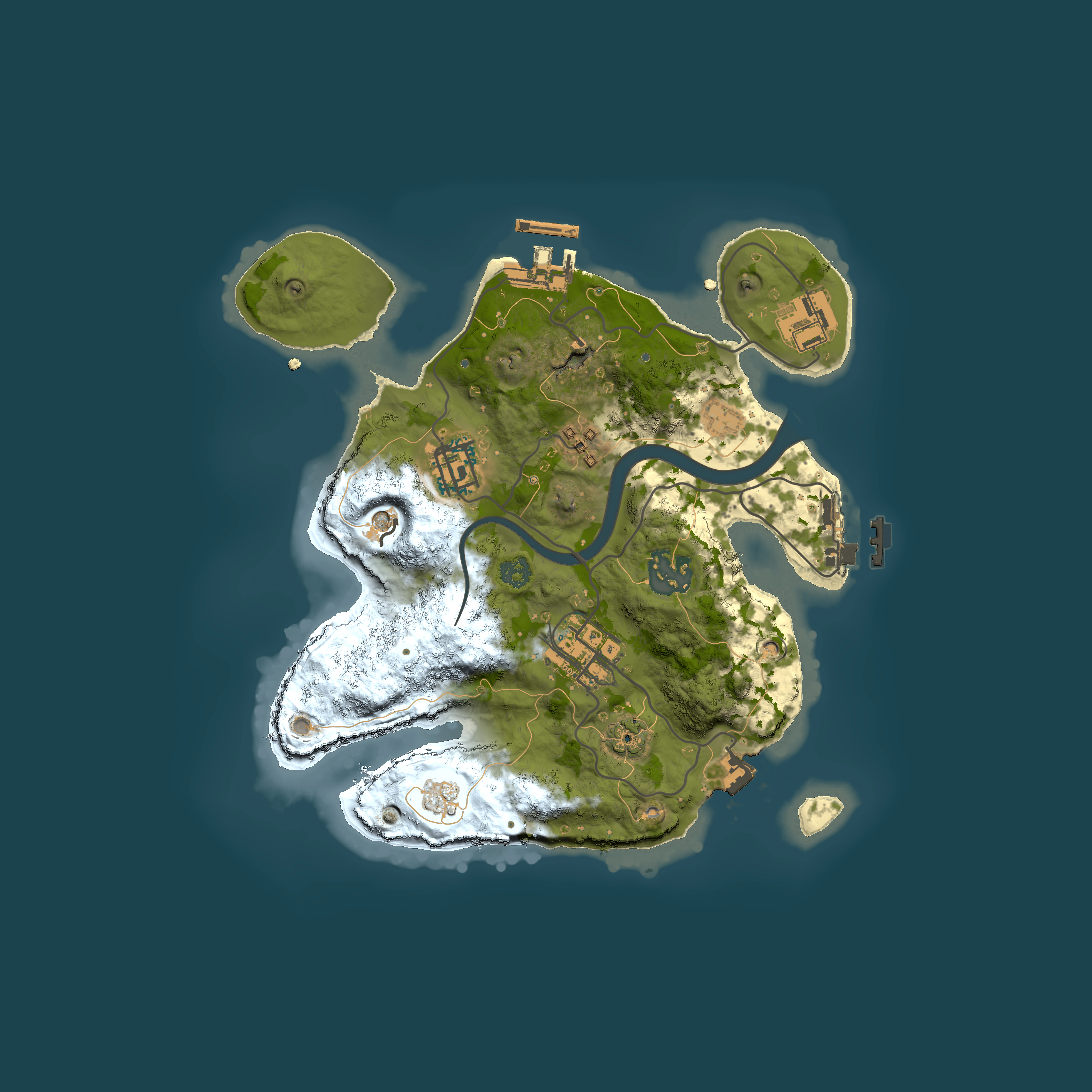 Full top-down render of Rust map seed 532704983, 2500x2500m