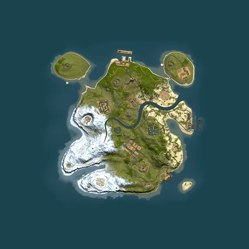 Rust map seed 532704983, 2500x2500m top-down preview