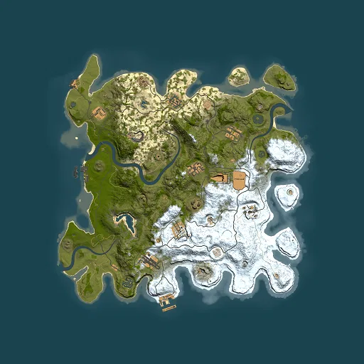 Rust map seed 2143670049, 4000x4000m top-down preview