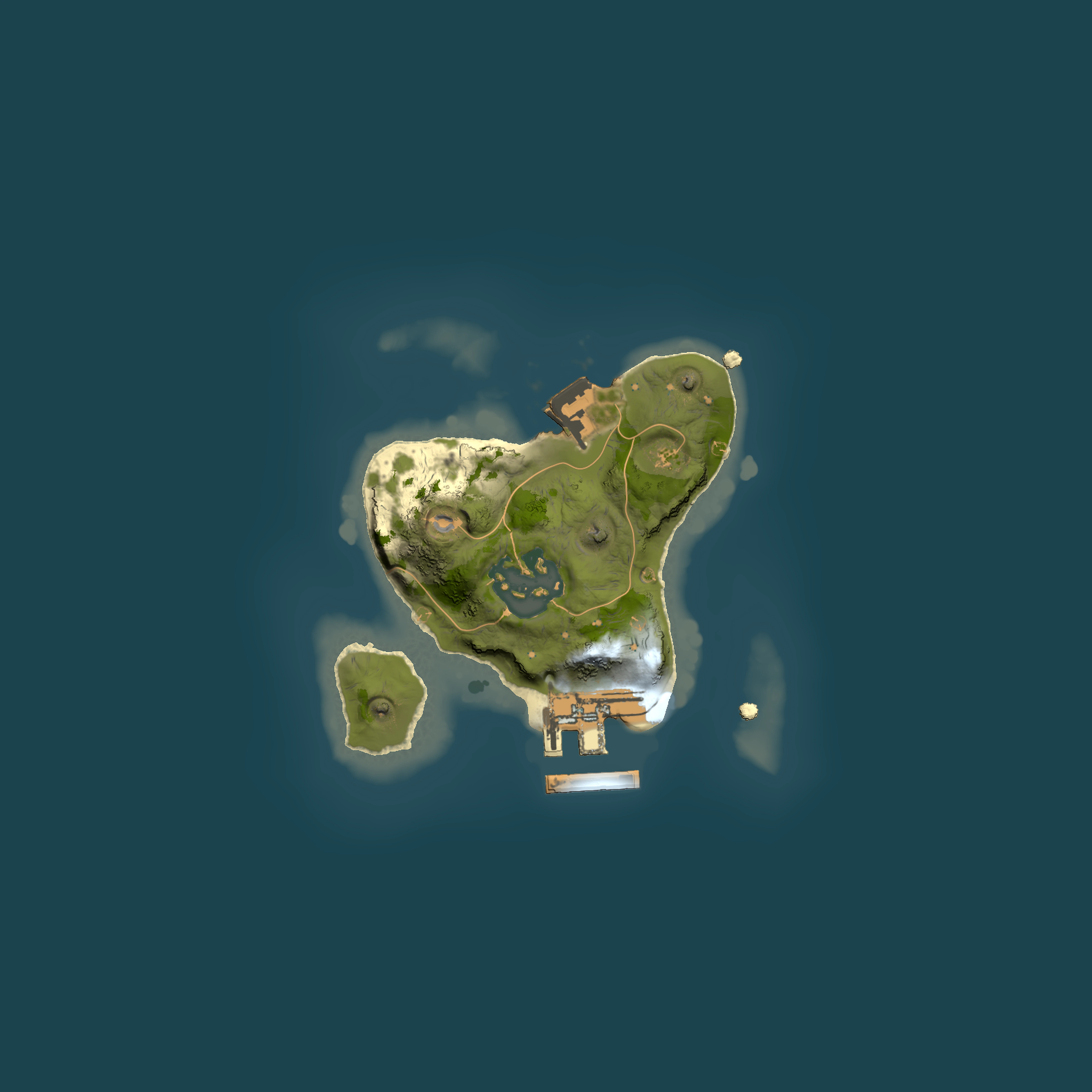 Full top-down render of Rust map seed 1302447216, 1500x1500m